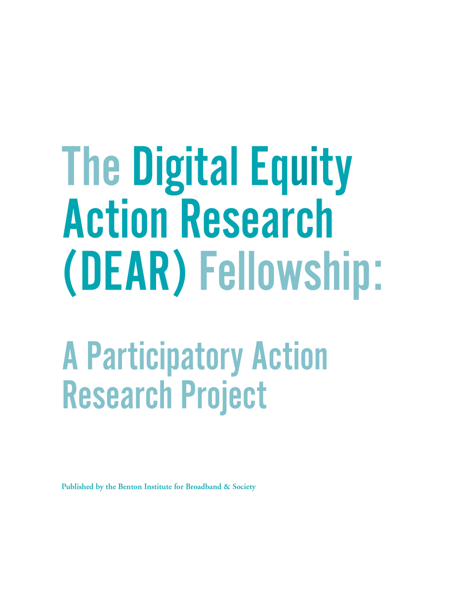 The Digital Equity Action Research (DEAR) Fellowship: A Participatory Action Research Project