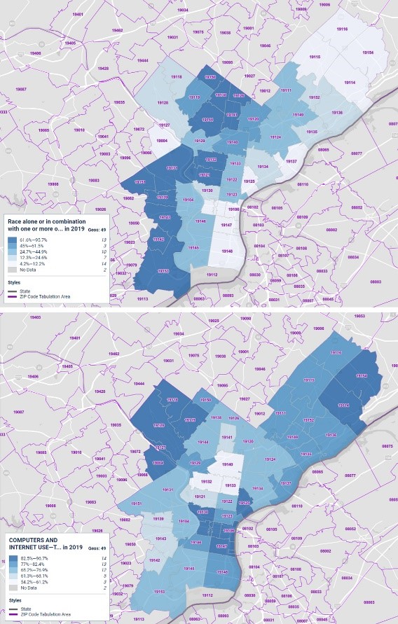 Digital divides in Philadelphia